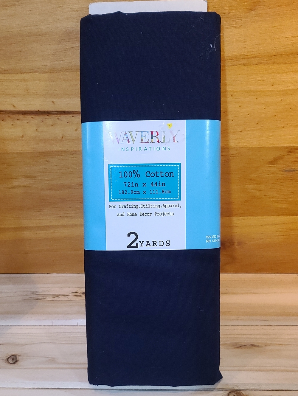 Waverly Fabric Material Black Cotton - 2 Yards NWT